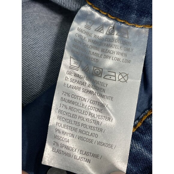 Isaac Mizrahi Live! Tall True Denim Pull On Crop Jeans Womens 4 Blue Indigo NEW - Picture 6 of 8